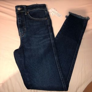 Free People High Waisted Cropped Jeans 27 NWT